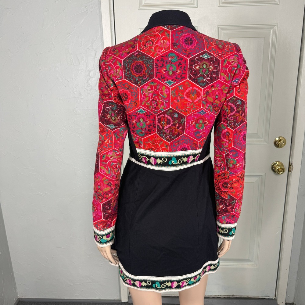 Elevenses Anthropologie Women's Satsuma Jacket 2 Cotton Embroidered zip Boho Y25 - Picture 4 of 7